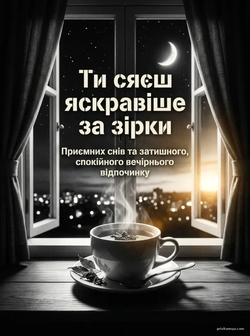 Вогні нічного міста — Побажання на добраніч коханій